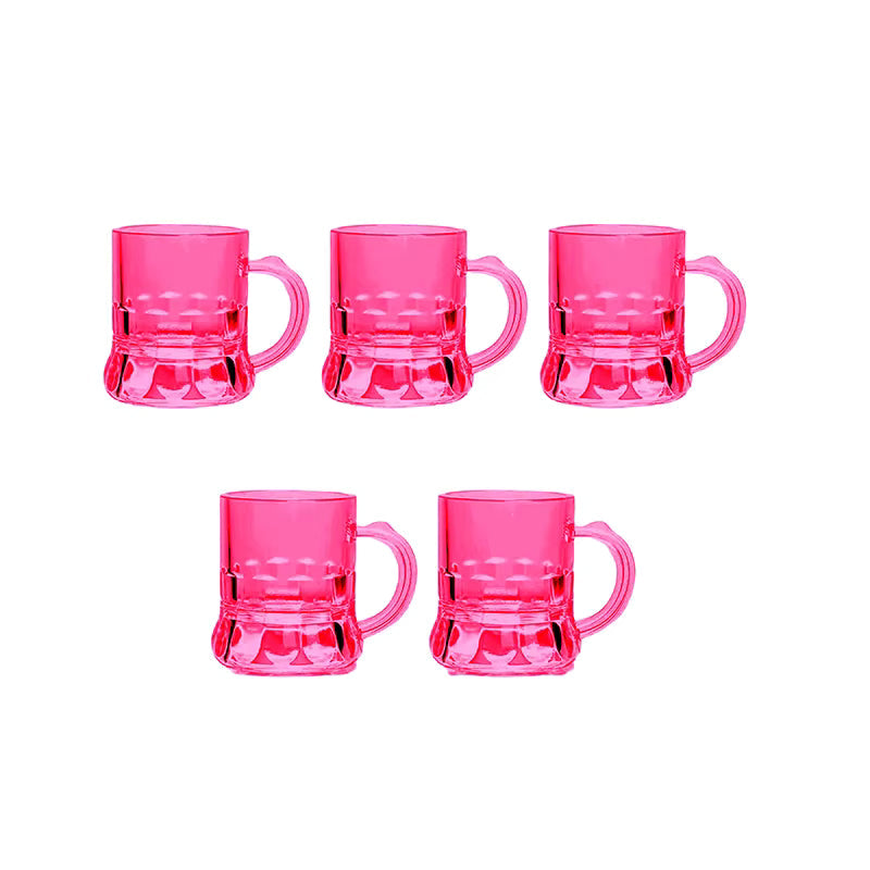Mini Bierkrug-Set | Stapelbares Griffdesign | 30 ml Fassungsvermögen | Partybereit