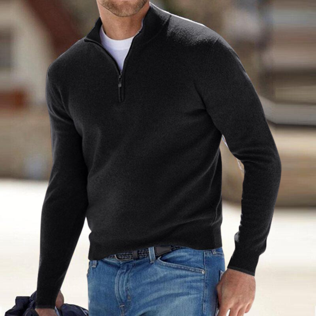 Harron | Luxury Half-Zip Sweater