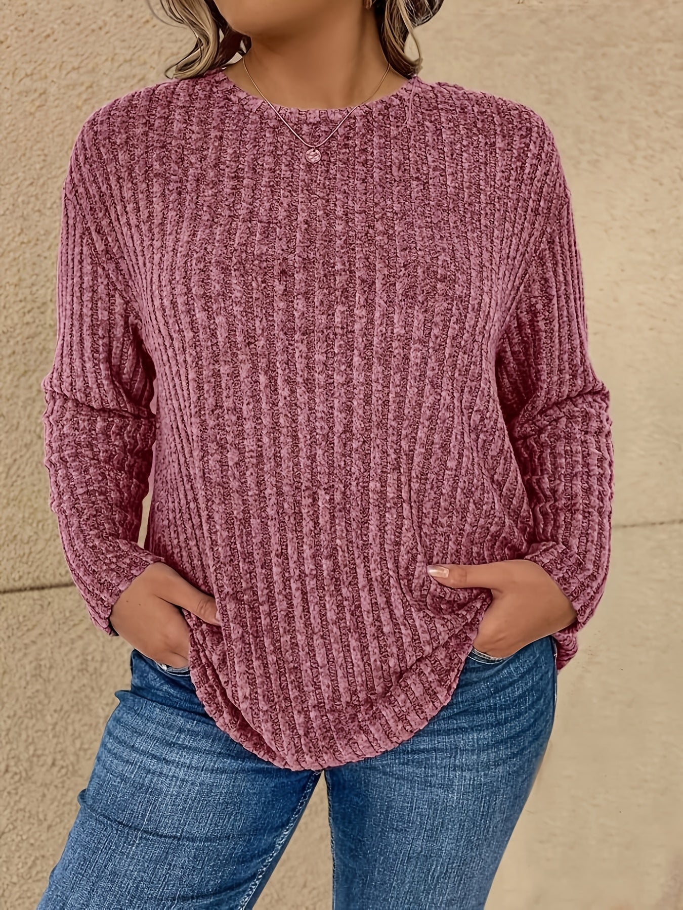 Katiya - Lässiger Locker Sitzender Pullover Mit Langen Ärmeln