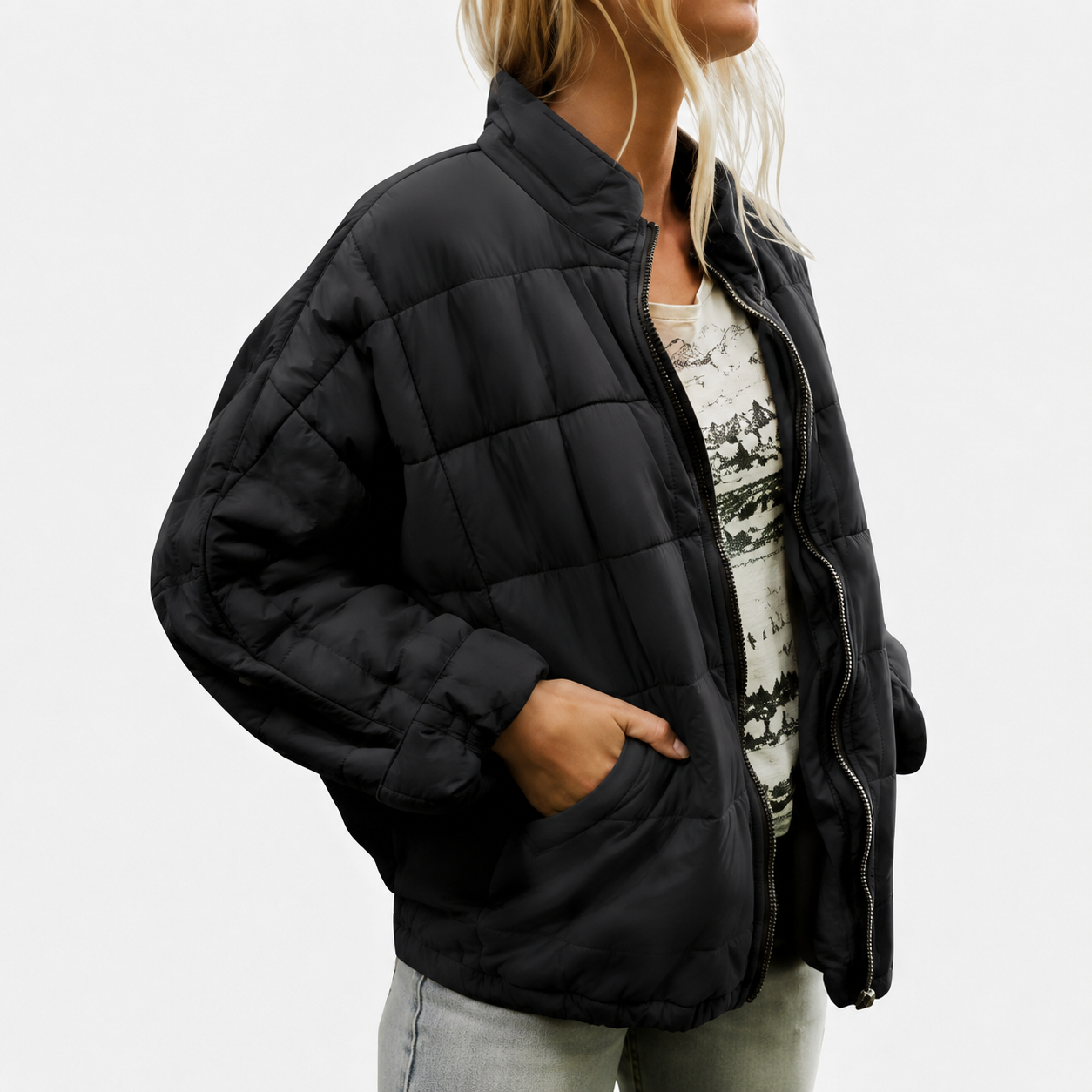 Josephine | Casual Baumwolljacke mit Reißverschluss
