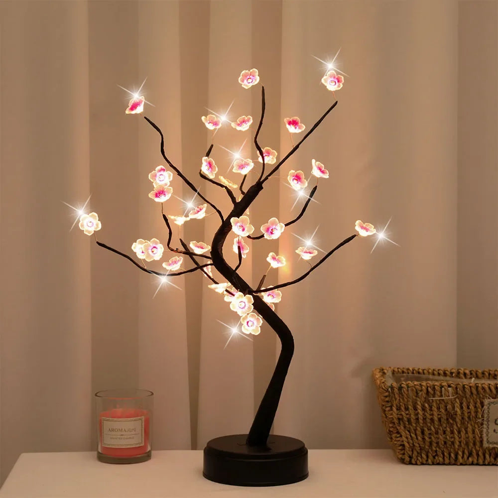 Kirschblüten Touch LED Tischlampe (USB/Batterie)