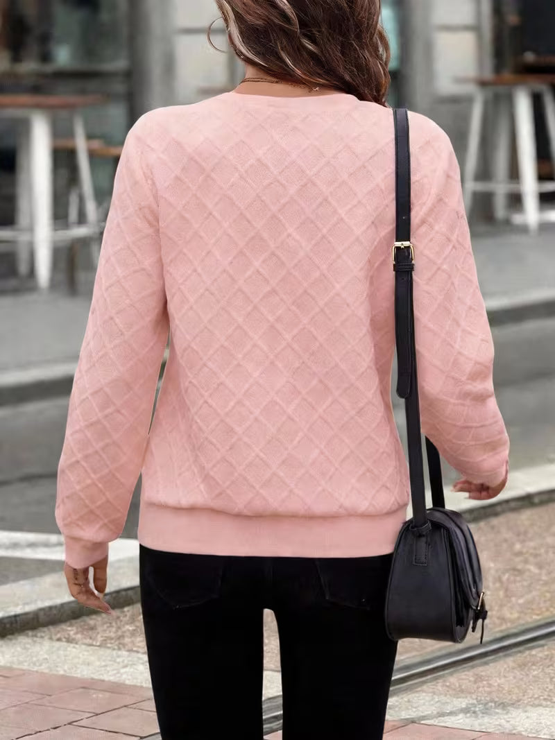 Juliet – Langärmliges Sweatshirt mit Strukturiertem Reißverschluss am Kragen