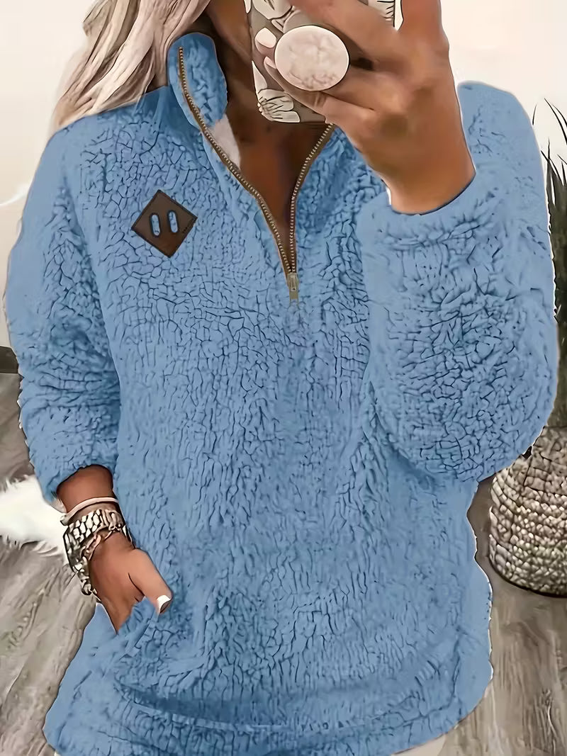 Humera - Elegante Langarmjacke Mit Reißverschluss