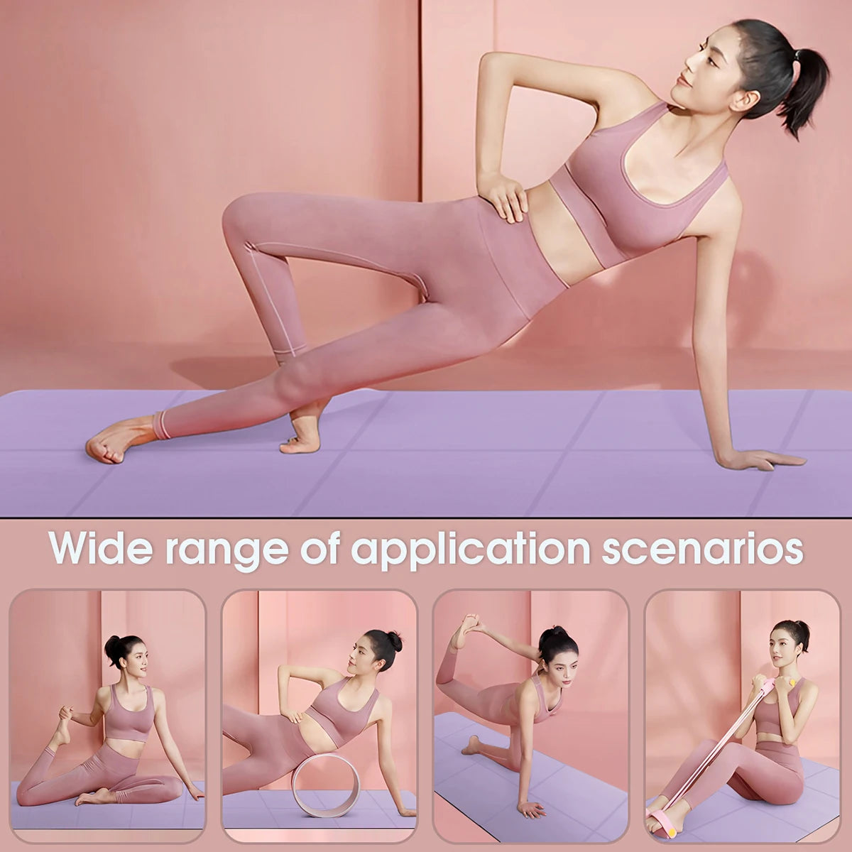 Vireya Faltbare Yogamatte | EVA-Material | 3–6 mm Dicke | Leicht & Rutschfest | 173x60 cm