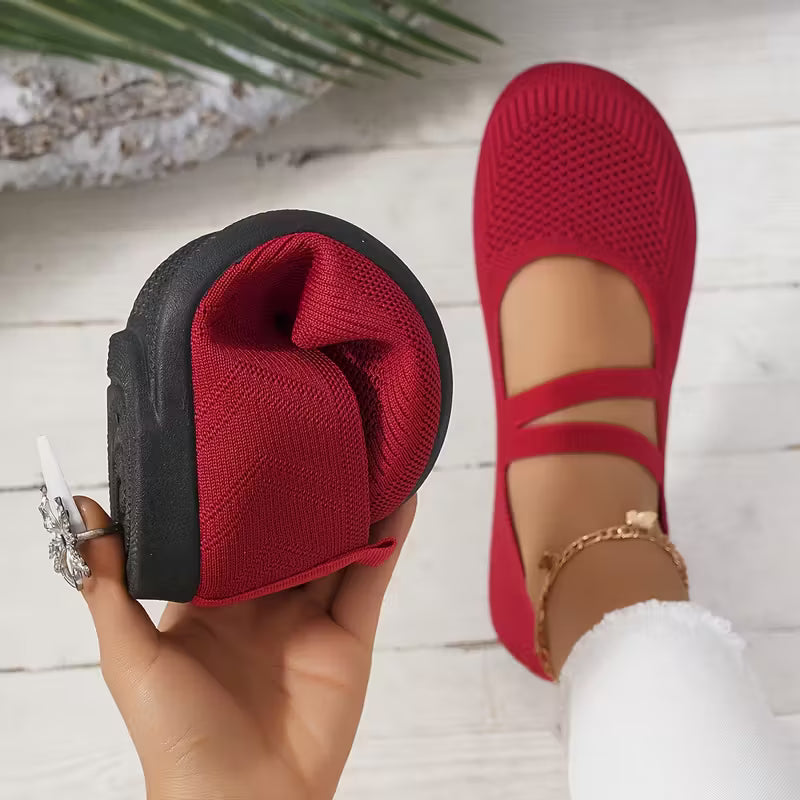 Kethryn – Mary Jane Slipper Aus Strick