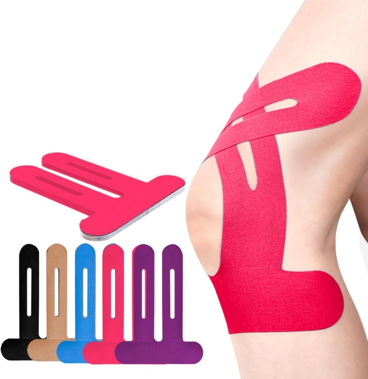 10+10 Gratis | Flexify | Vorgeschnittene Muskelpflaster-Knieschoner