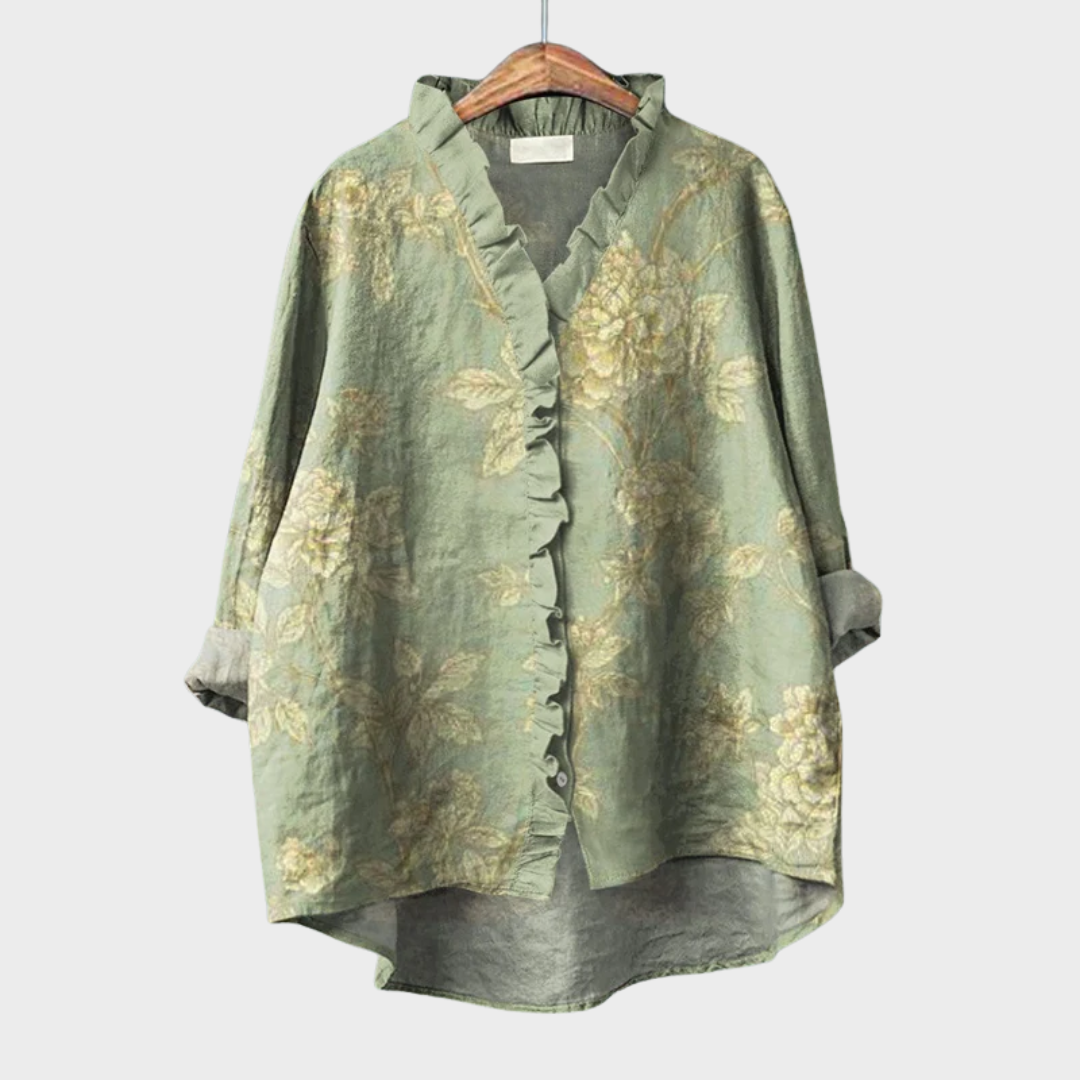 Anouk | Bluse mit Künstlerprint