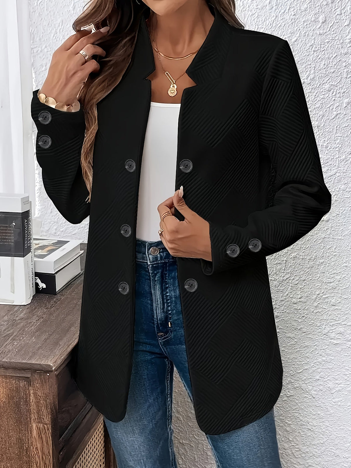 Hilkka – Langarmjacke mit Tasche