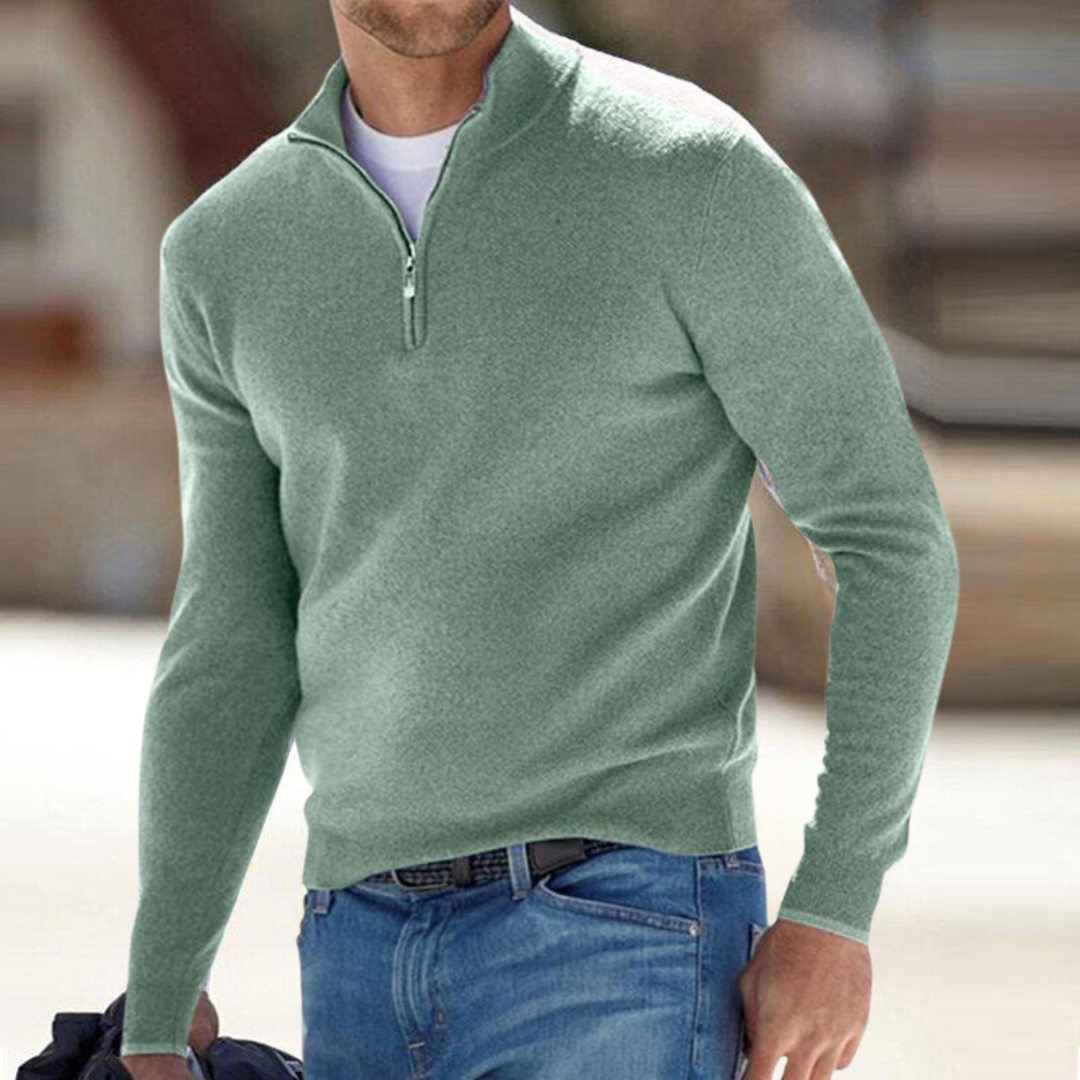 Harron | Luxury Half-Zip Sweater