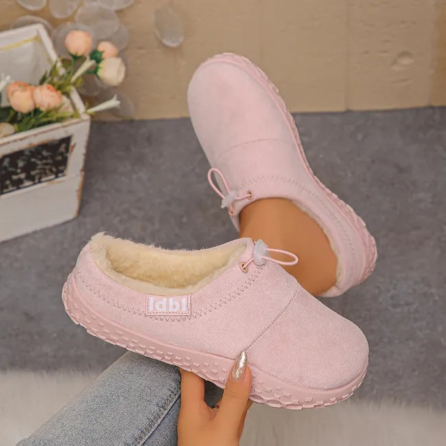 Damilya - Slip On Schuhe Aus Kunstwildleder Mit Fleecefutter Und Kordelzug
