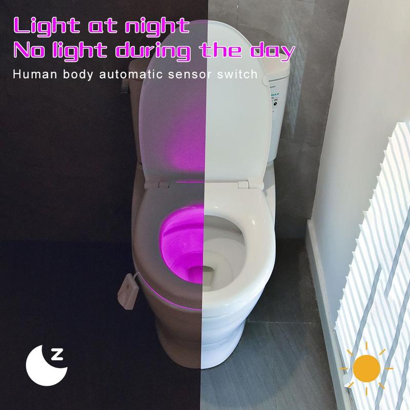 LED-Toilettenlicht mit Bewegungssensor – Praktisches Geschenk