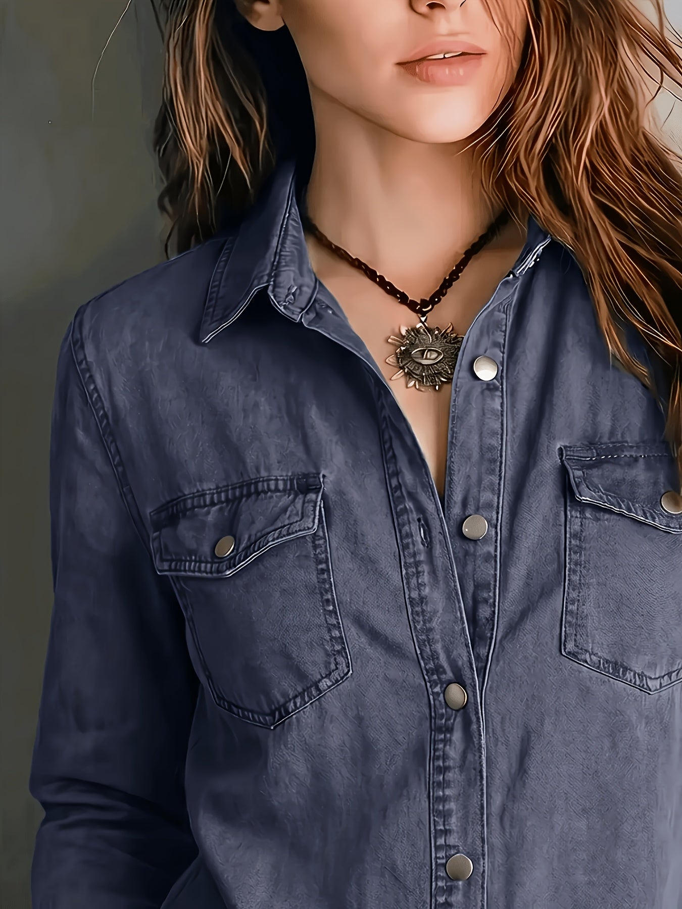 Blazka - Stylisches Hemd Mit Knopfleiste Und Tasche