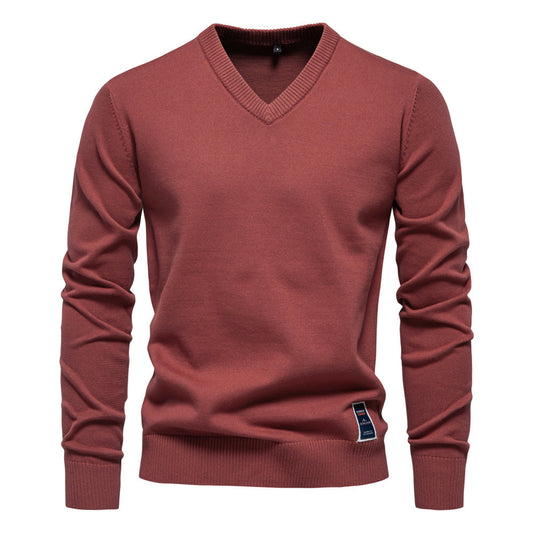 Trystan | Klassischer V-Ausschnitt Pullover – Einfach und Elegant
