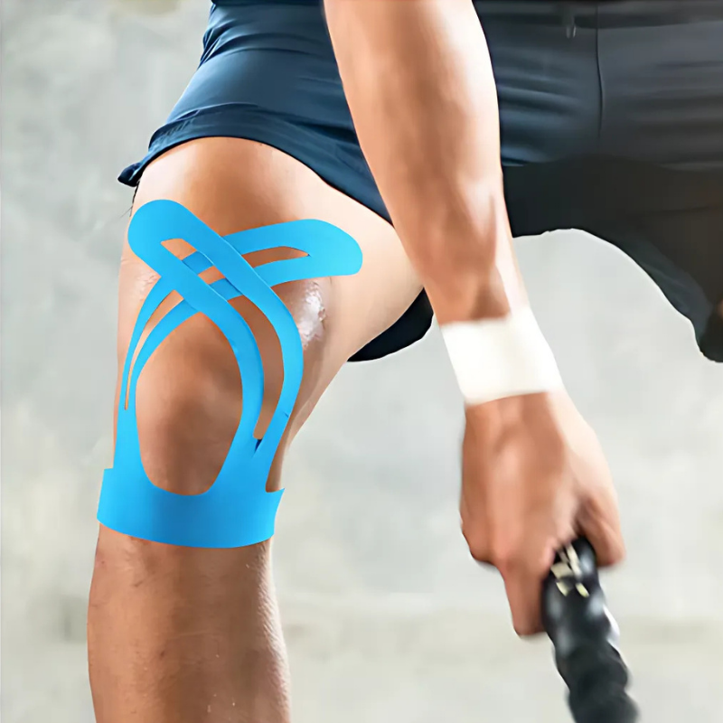 Dehnbares Knie Tape | Atmungsaktiv | Selbstklebend für Sport & Alltag | KneeEase