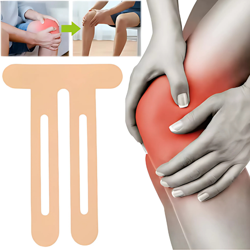 Dehnbares Knie Tape | Atmungsaktiv | Selbstklebend für Sport & Alltag | KneeEase