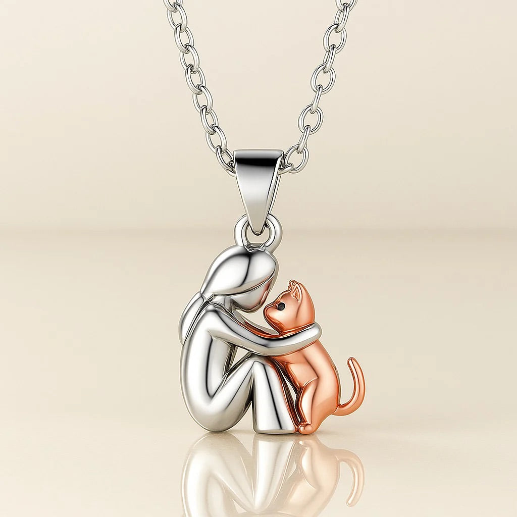 Avalance | Elegante Umarmung Anhänger Kette | Stilvollen Schmuck