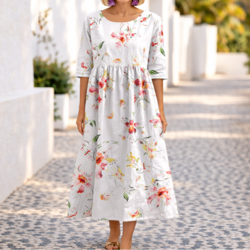 Mary - Sommerliches Blumenkleid