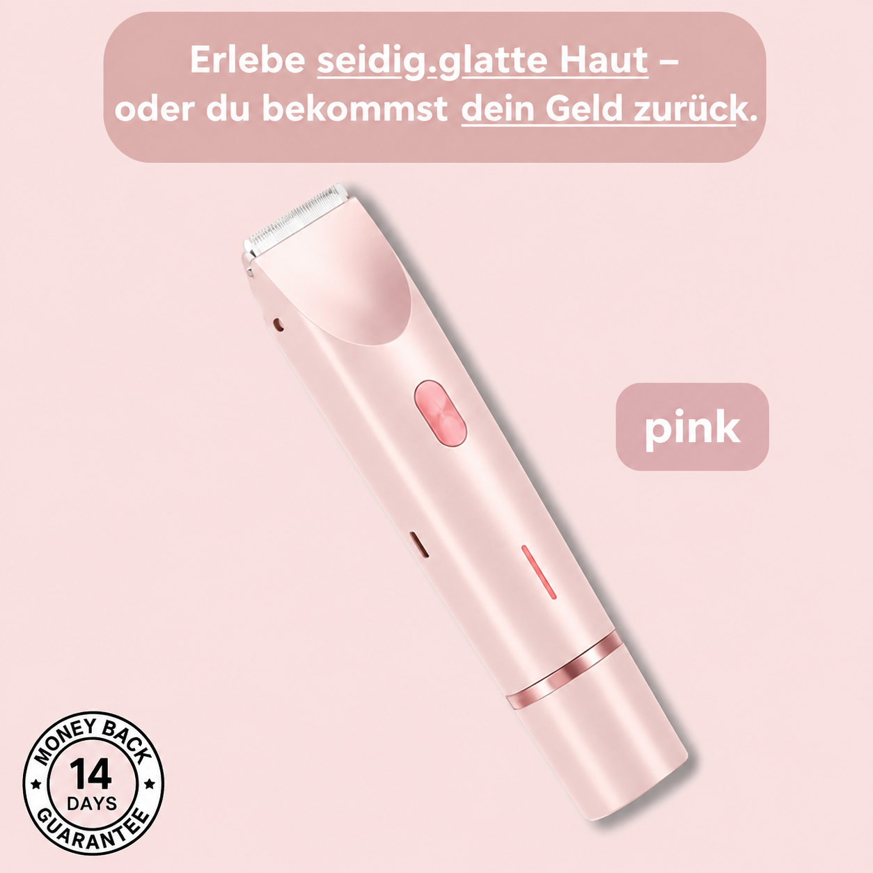 SeidenGlanz | 2 in 1 Damenrasierer für glatte und gepflegte Haut