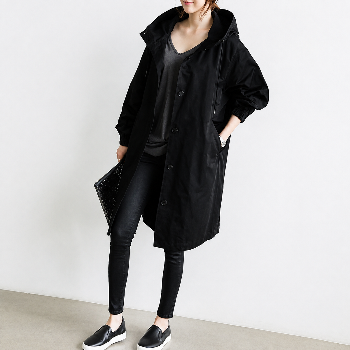 Eleganter und wasserabweisender Trenchcoat