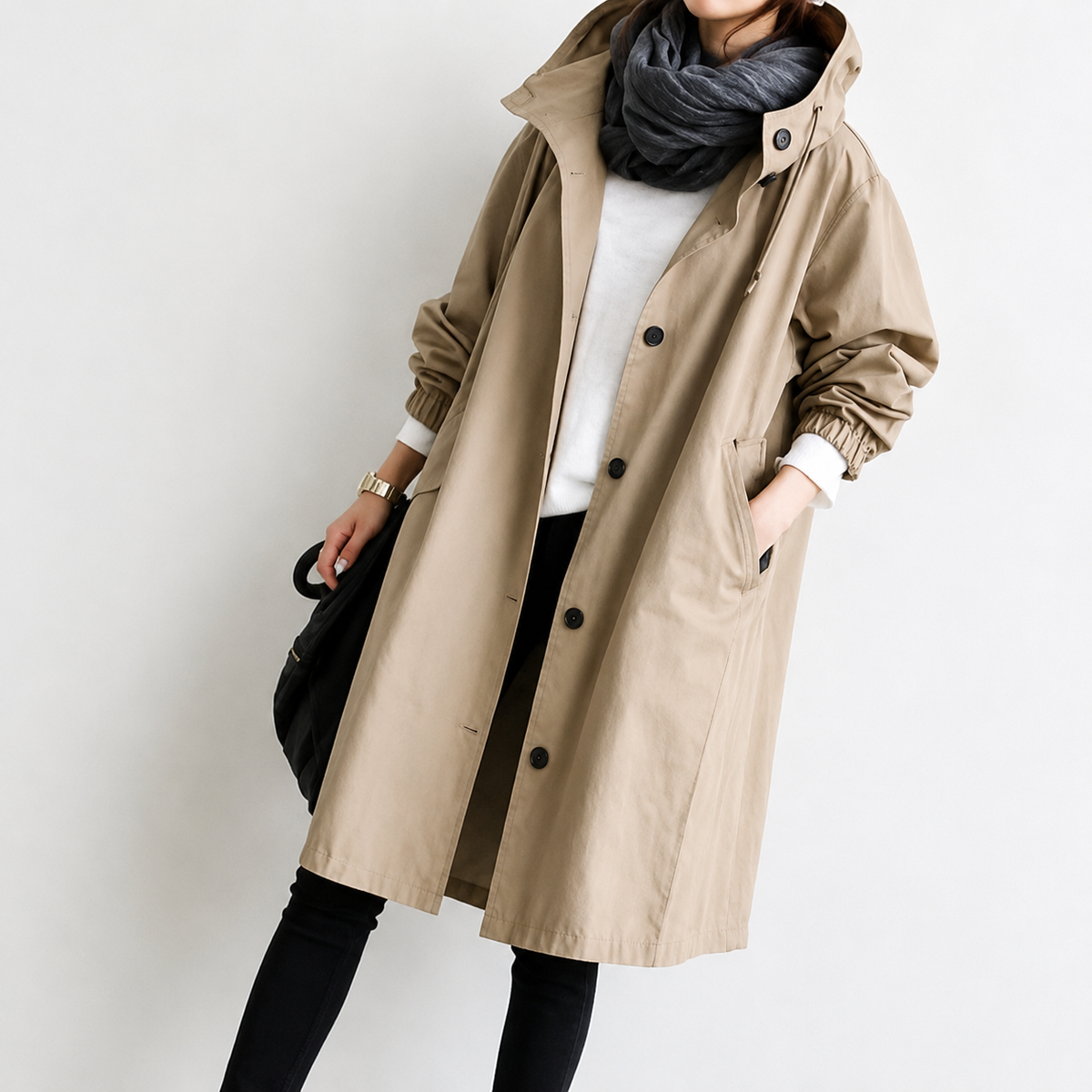 Eleganter und wasserabweisender Trenchcoat