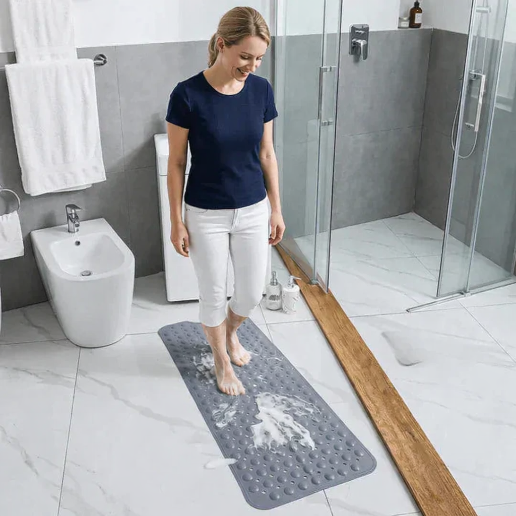 Rutschfeste Duschmatte | Strukturierte Oberfläche | Schnelle Wasserableitung | SafeStep