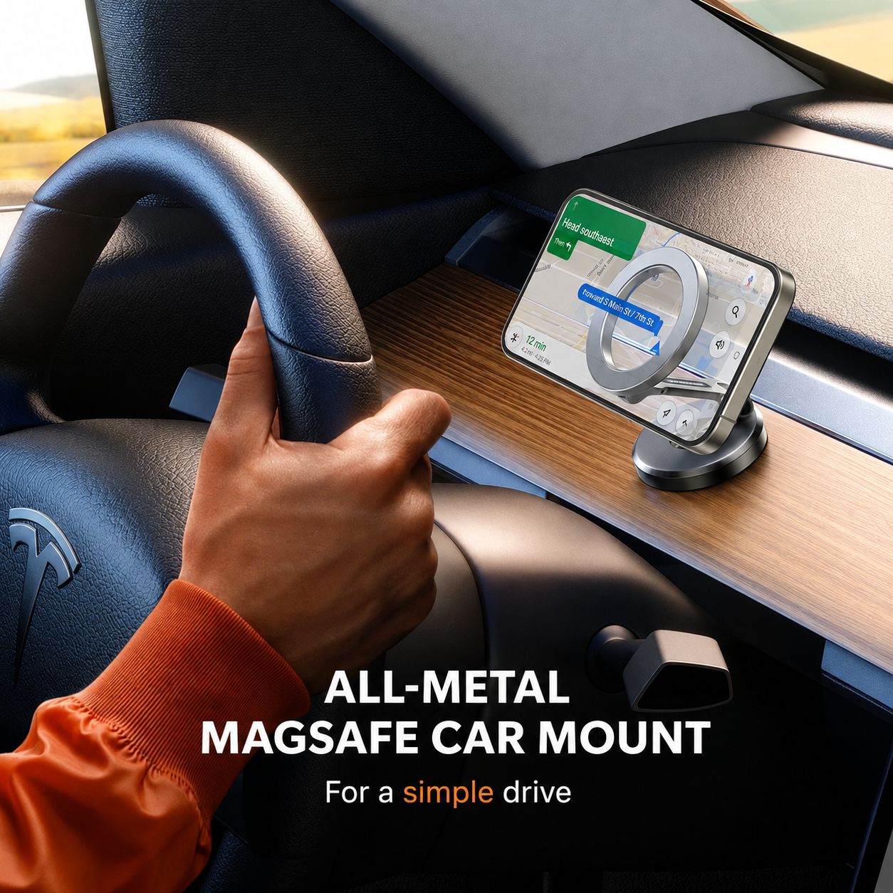 Handyhalterung Auto  Magnetisch | 360° Drehbar & Klappbar | Starker Magnethalt | DriveHold