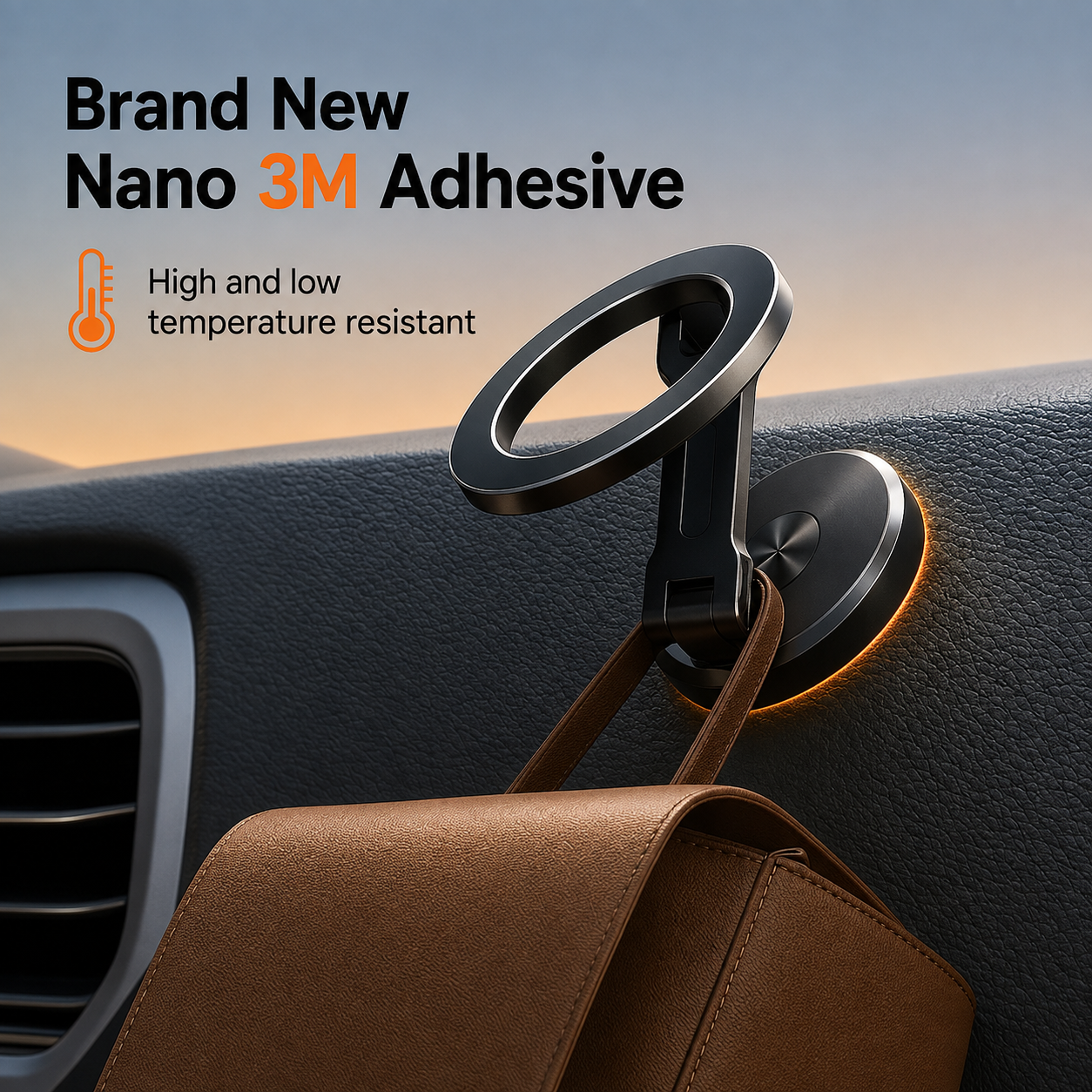 Handyhalterung Auto  Magnetisch | 360° Drehbar & Klappbar | Starker Magnethalt | DriveHold