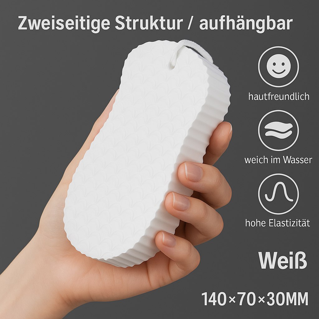 1+1 Gratis | ExfoliatSponge  | eine seidige, strahlende Haut nach jeder Dusche