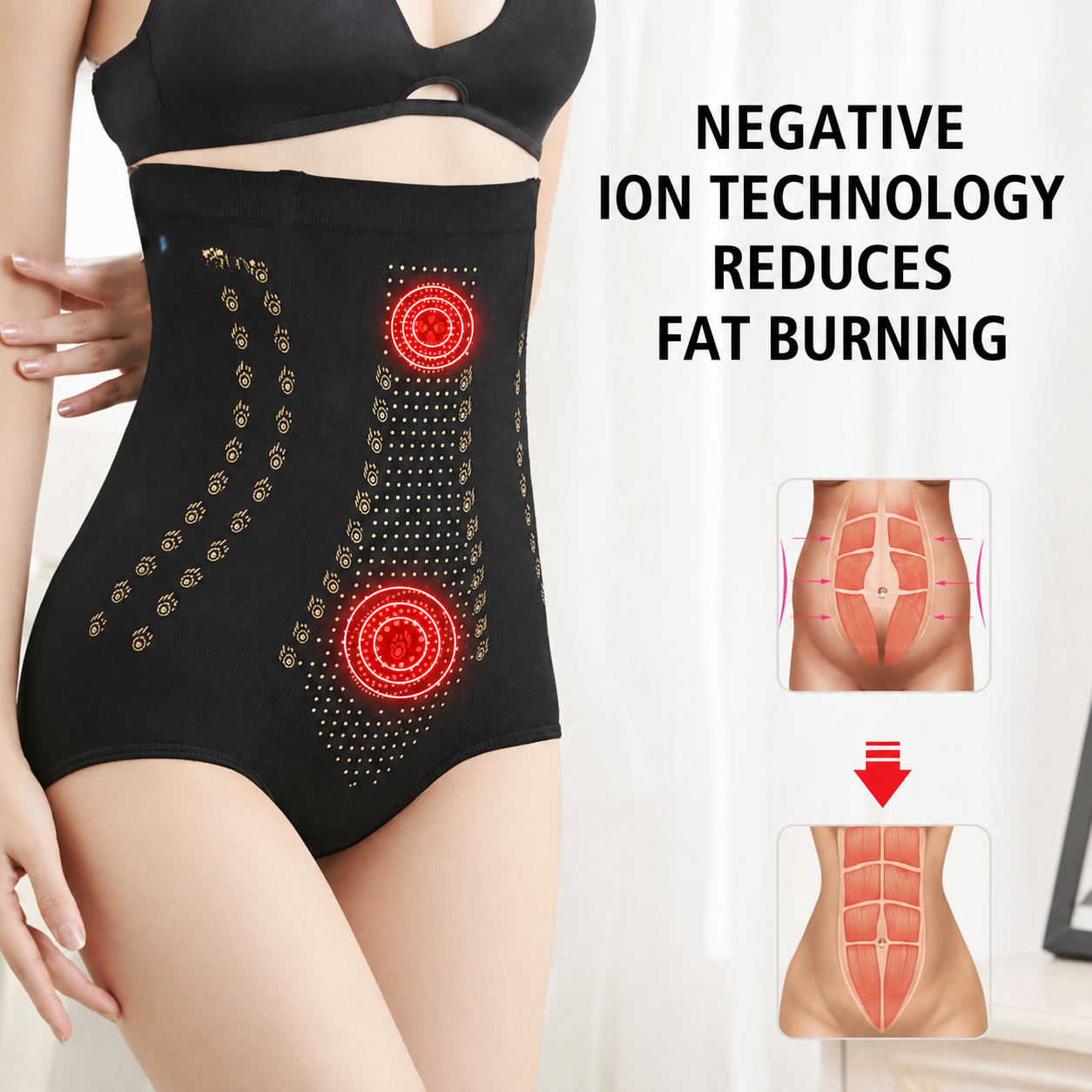 Schnell Bauchfett verlieren | High-Waist Shapewear | Straffung und Unterstützendem Lifting-Effekt | Shapevia