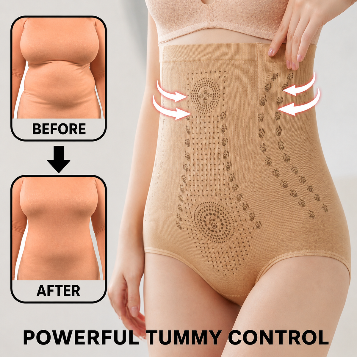 Schnell Bauchfett verlieren | High-Waist Shapewear | Straffung und Unterstützendem Lifting-Effekt | Shapevia