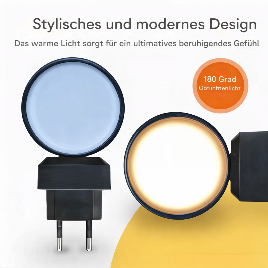 1+1 Gratis | Dimmbare Nachtlampe | Automatische Sensorbeleuchtung | Energiesparendes LED Nachtlicht | LumenGuard