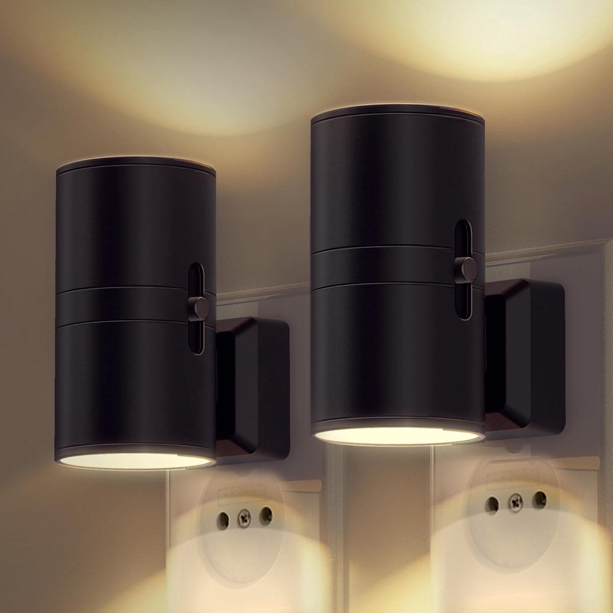 1+1 Gratis | Dimmbare Nachtlampe | Automatische Sensorbeleuchtung | Energiesparendes LED Nachtlicht | LumenGuard