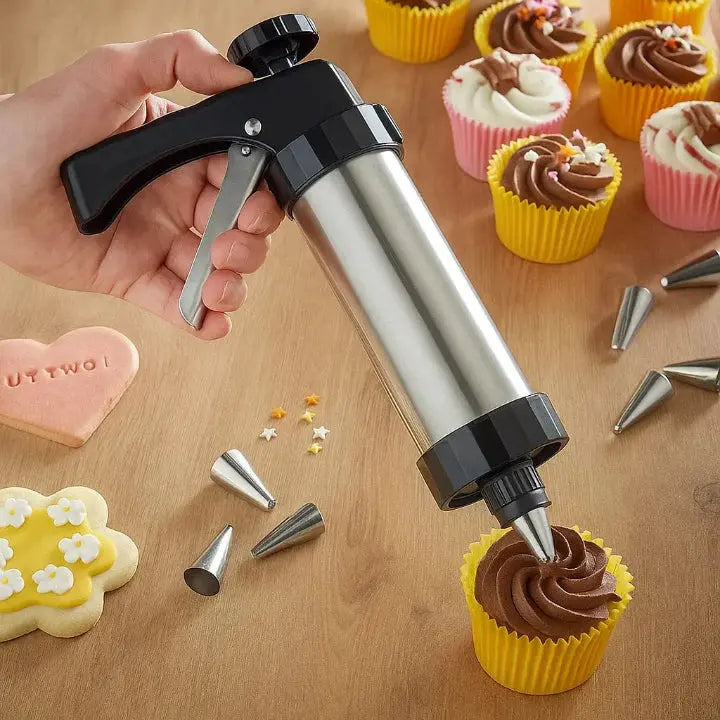 Edelstahl Spritzgebäckpresse Set