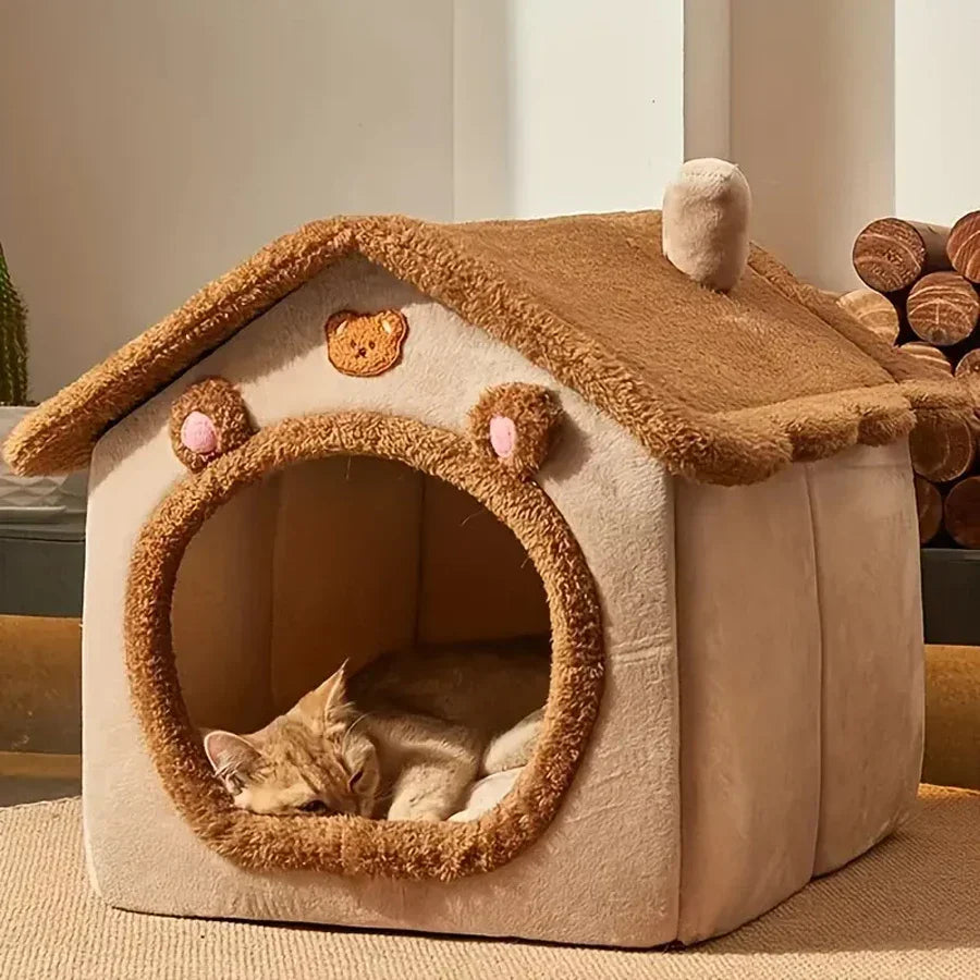 Zusammenklappbares, waschbares Haustierbett für kleine Hunde und Katzen