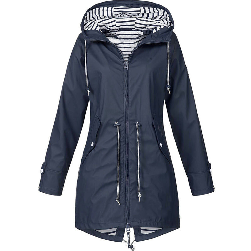 Fleur | Damen-Hoodie-Jacke mit Kordelzug