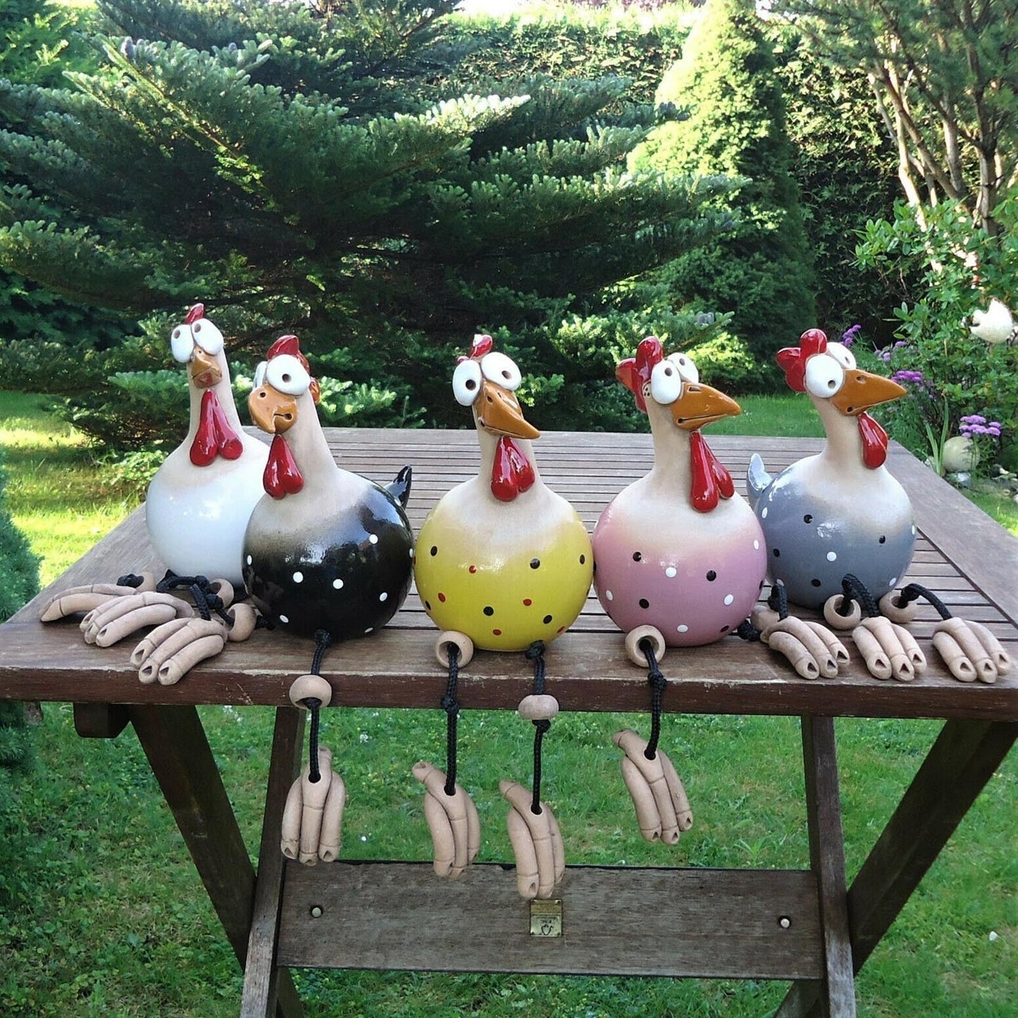Chickorate | Verspielte Hühner-Gartendekoration