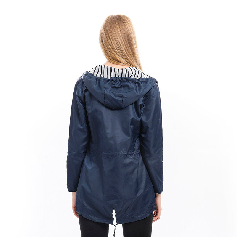 Fleur | Damen-Hoodie-Jacke mit Kordelzug