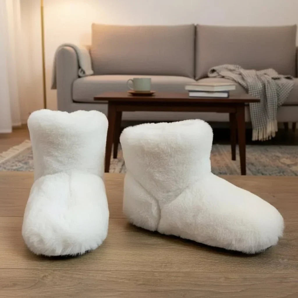 Hausschuhe mit Fleecefutter und gepolsterter Sohle für warme Füße
