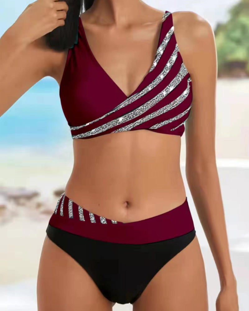 Mona – Bikini mit Warmen Farbtönen