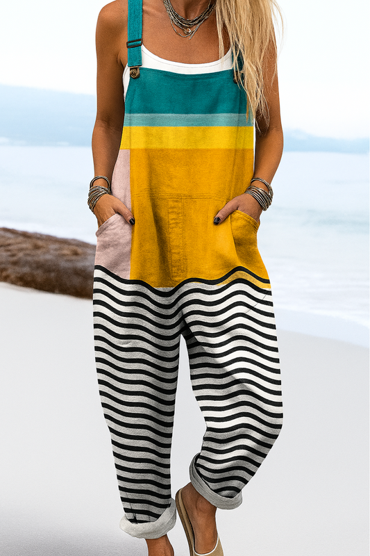 Ilse | Künstlerischer Overall-Jumpsuit