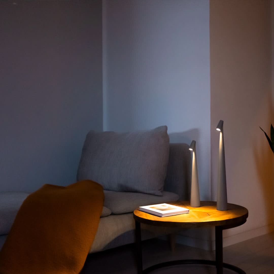 Kabellose Designer LED Tischlampe | 3-Stufen Touch-Dimmung | 2700K Warmweiß | Sydney