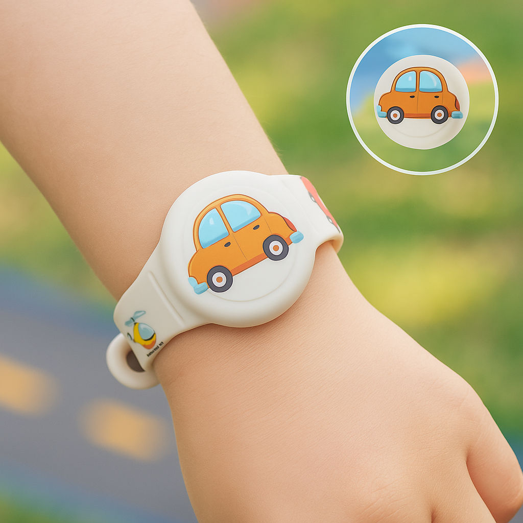 Kinder GPS Armband | Standortüberprüfungen für Ihre Sicherheit | Verstellbares Silikonarmband | KidLoca