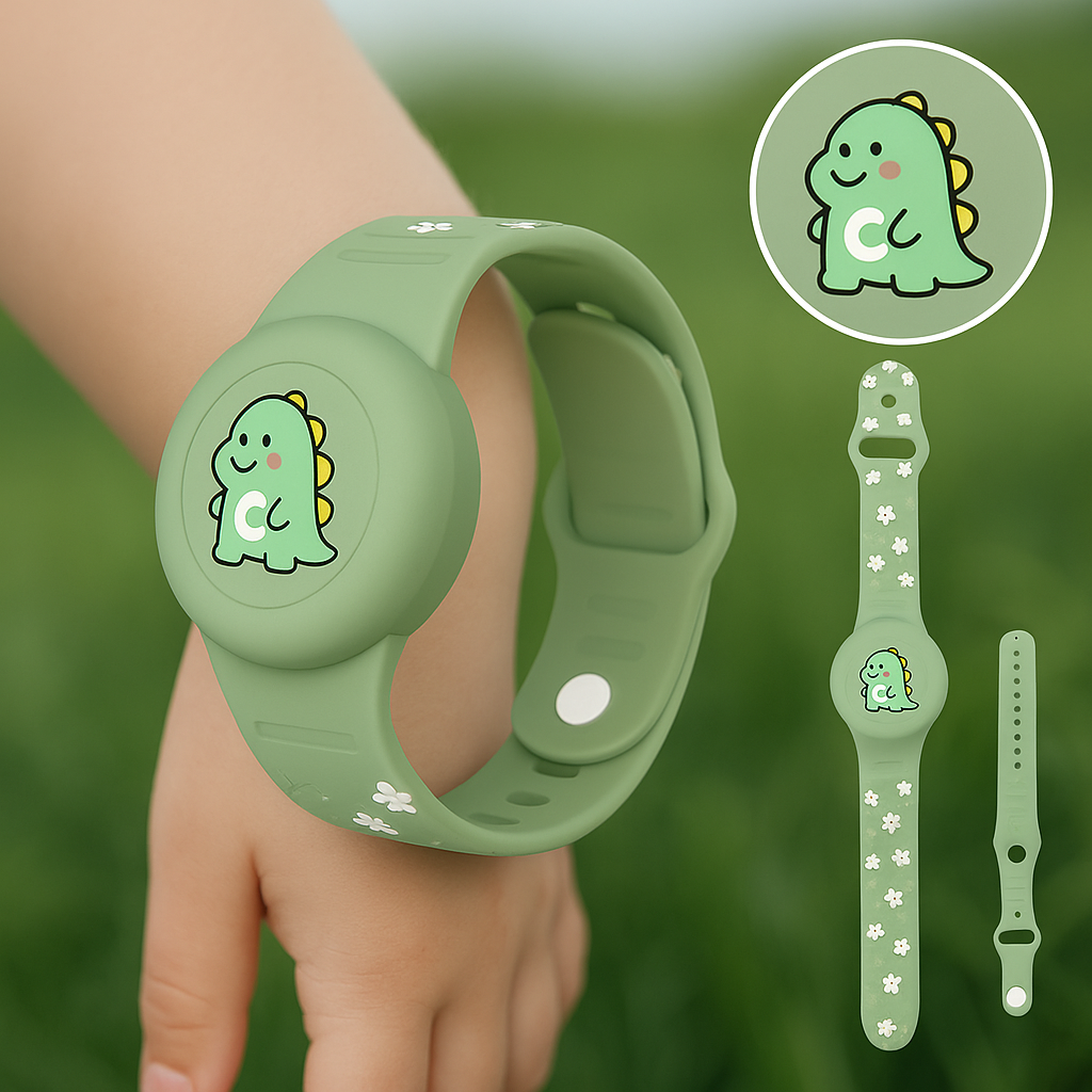 Kinder GPS Armband | Standortüberprüfungen für Ihre Sicherheit | Verstellbares Silikonarmband | KidLoca