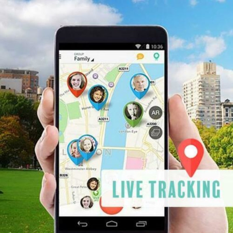 1+1 Gratis | Kinder GPS Tracker | Standort in Echtzeit | SOS- und Geofence-Benachrichtigungen | Locatera