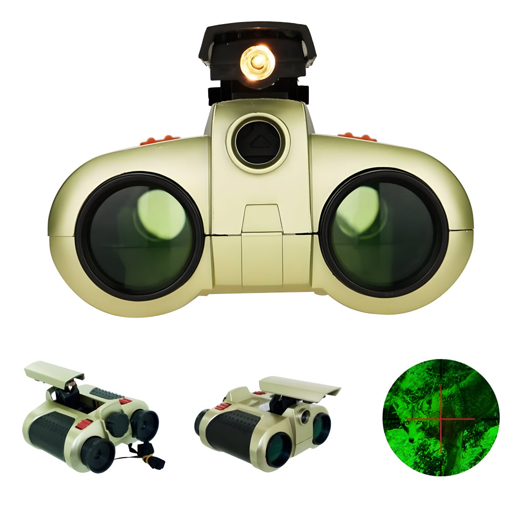 Kinder Nachtsicht-Fernglas | 4x30 Vergrößerung | Robust & Wasserfest für Outdoor-Abenteuer | NightRanger