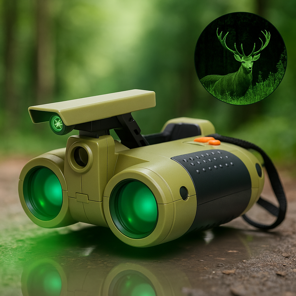Kinder Nachtsicht-Fernglas | 4x30 Vergrößerung | Robust & Wasserfest für Outdoor-Abenteuer | NightRanger