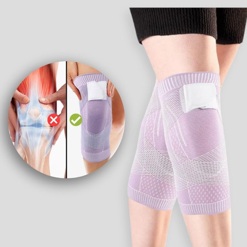 Knieschmerzen | Sofortige Unterstützung | Kompressionsbandage mit Stabilisierung | KneeRelief