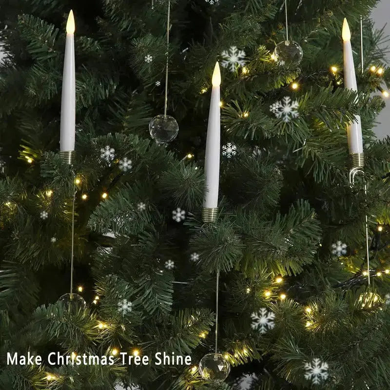 LED-Christbaumkerzen mit Kristallkugel – Sicherer Kerzenschein mit Fernbedienung
