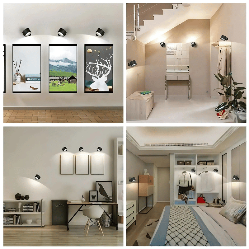 LED-Wandlampe Kabellos | 360° Drehbar | Warmes Leselicht | TwistLight