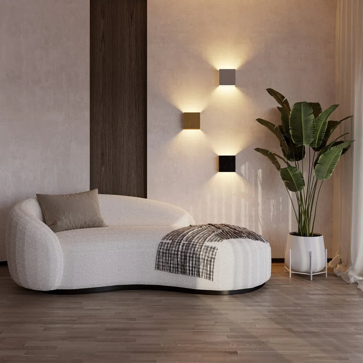 LED-Wandleuchte | Würfeldesign | Licht Nach Oben & Unten für Wandeffekt | CubeGlow